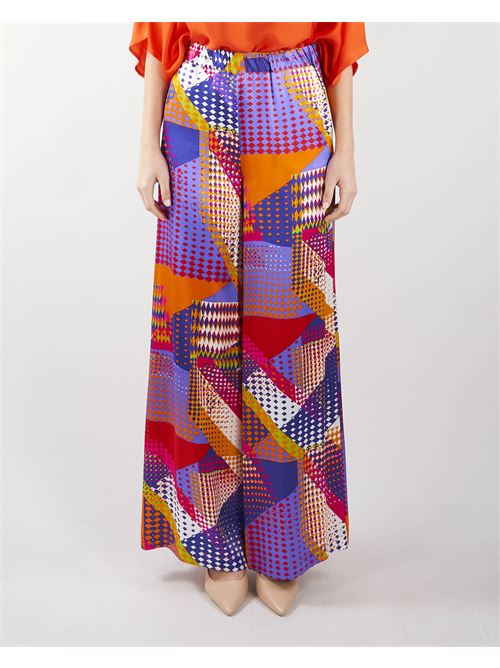 Patchwork print trousers Manila Grace MANILA GRACE | Pants | P267VSMA434